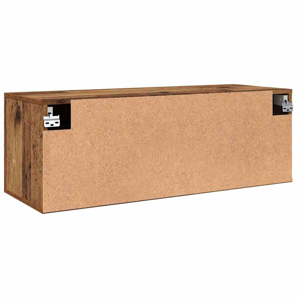 Vægskab 100 x 36.5 x 35 cm Konstrueret træ Gammelt træ