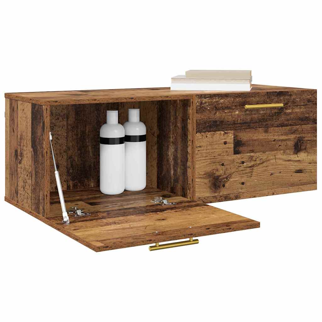 Vægskab 100 x 36.5 x 35 cm Konstrueret træ Gammelt træ