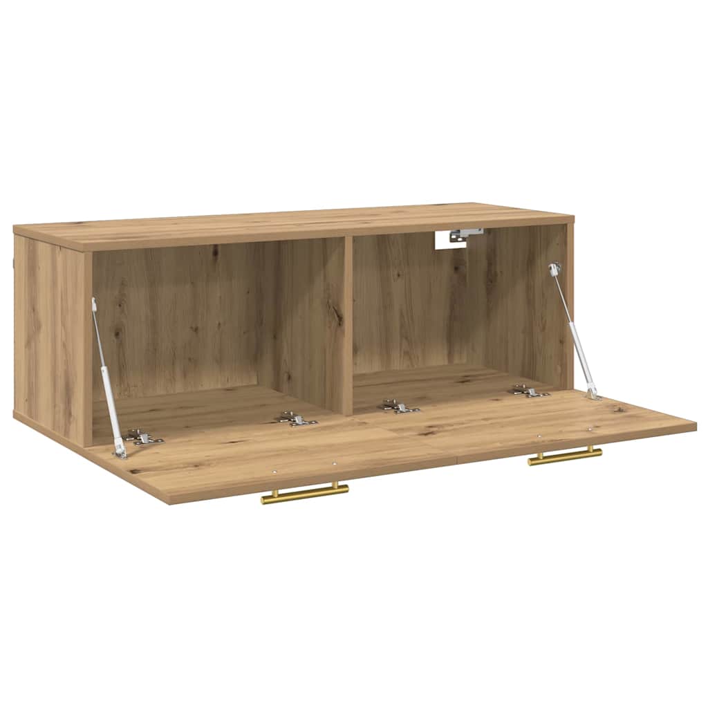 Vægskab 100 x 36.5 x 35 cm Konstrueret træ artisan eg