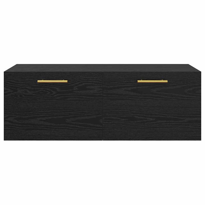 Vægskab 100 x 36.5 x 35 cm Konstrueret træ Sort eg