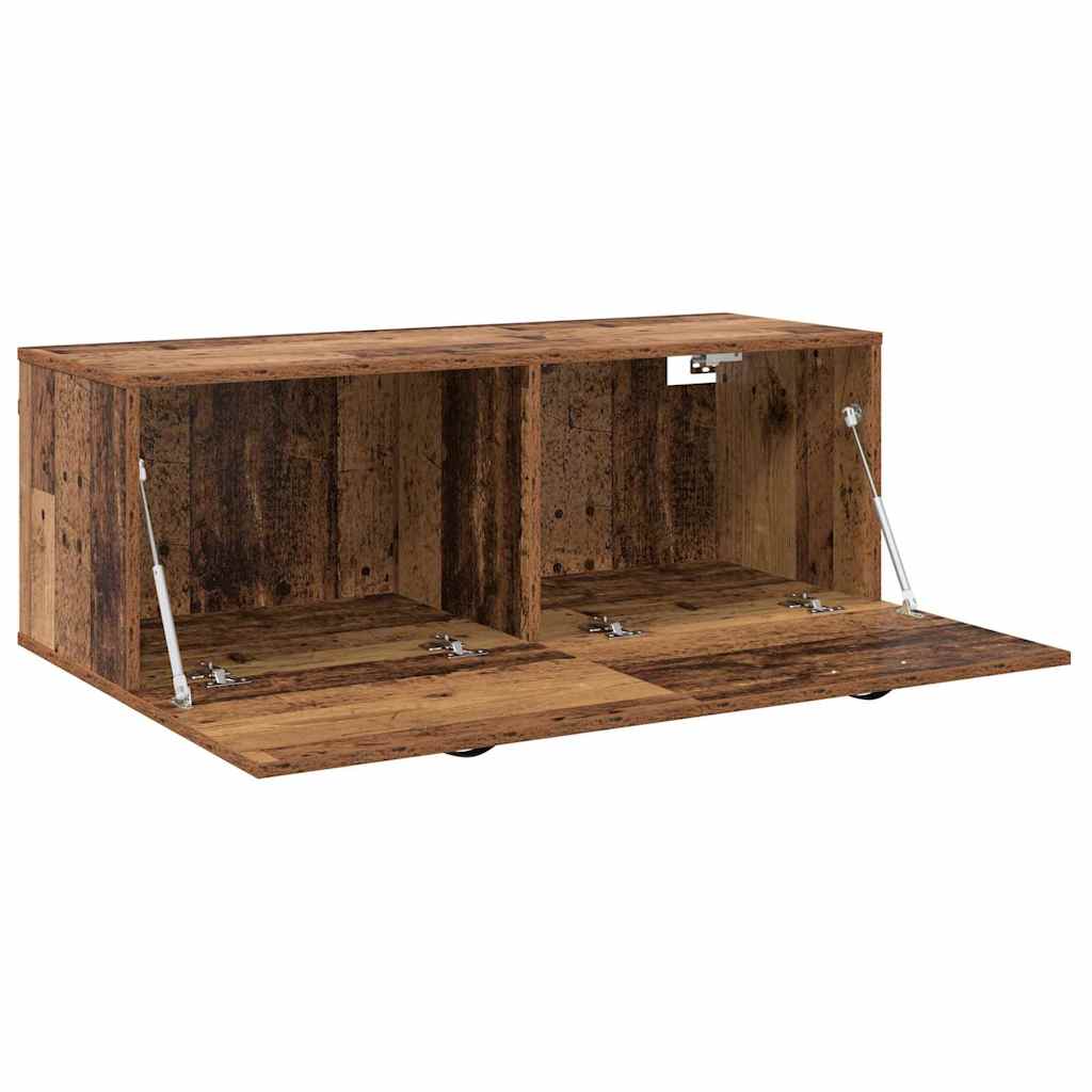 Vægmonteret skab Gammelt træ 100 x 36,5 x 35 cm Konstrueret træ