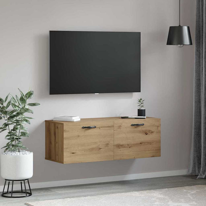 Vægmonteret skab 100 x 36,5 x 35 cm Konstrueret træ