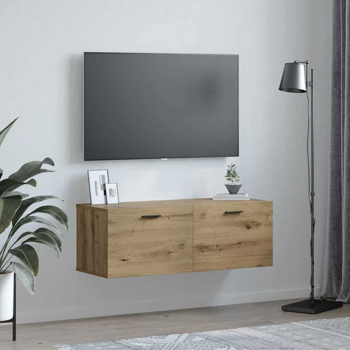 Vægmonteret skab 100 x 36,5 x 35 cm Konstrueret træ