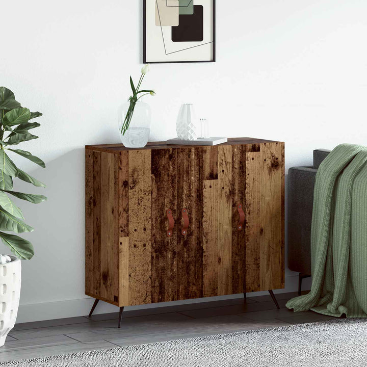 Sideboard Gammelt træ 89,5 x 34 x 80 cm Konstrueret træ