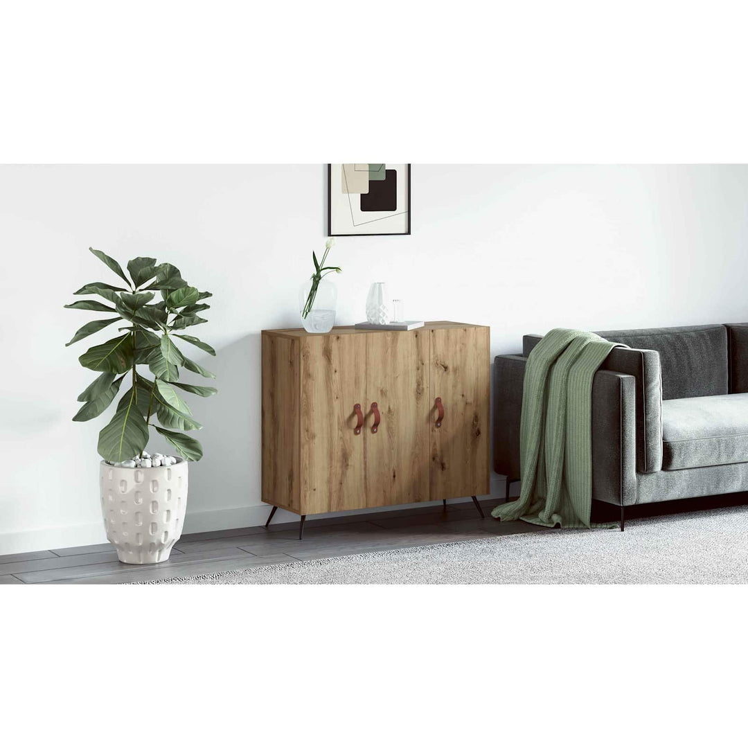 Sideboard Artisan Egetræ 89,5 x 34 x 80 cm Konstrueret træ