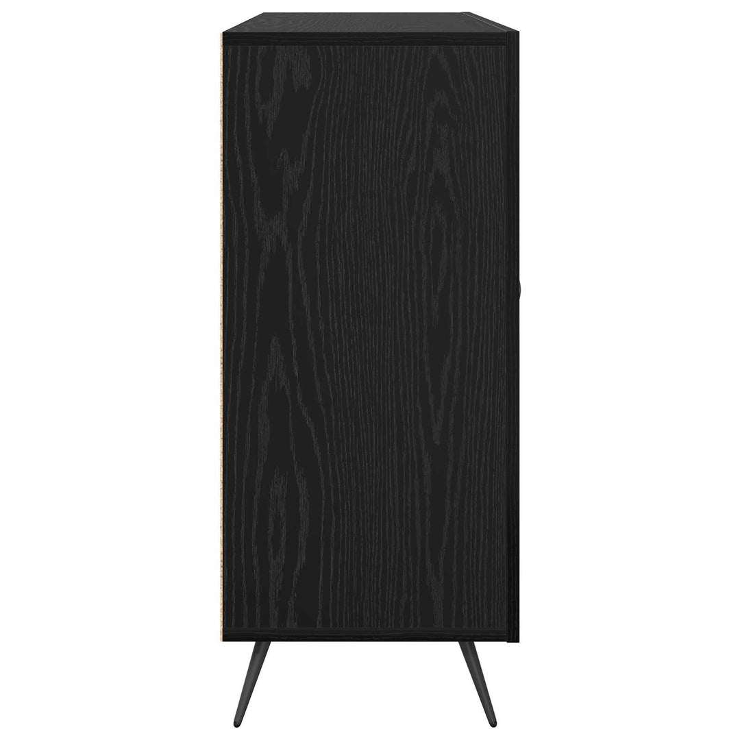 Sideboard Sort eg 89,5 x 34 x 80 cm Konstrueret træ