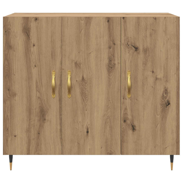 Sideboard Artisan Egetræ 90 x 34 x 80 cm Konstrueret træ