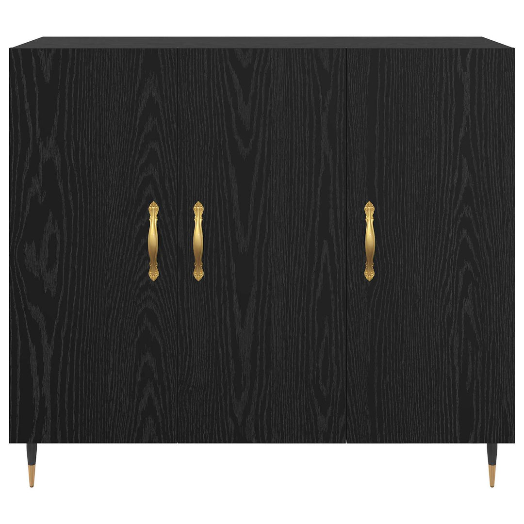 Sideboard Sort eg 90 x 34 x 80 cm Konstrueret træ