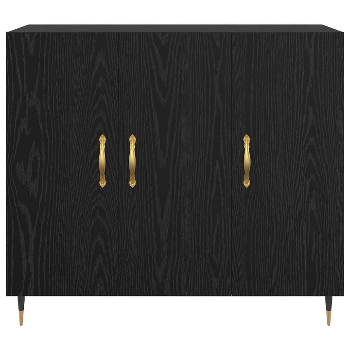 Sideboard Sort eg 90 x 34 x 80 cm Konstrueret træ