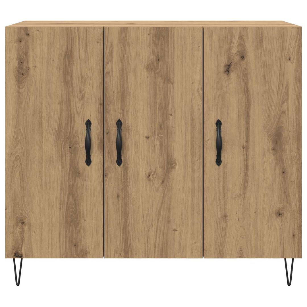 Sideboard Artisan Egetræ 90 x 32,5 x 80 cm Konstrueret træ