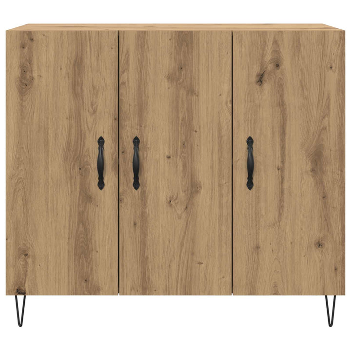 Sideboard Artisan Egetræ 90 x 32,5 x 80 cm Konstrueret træ