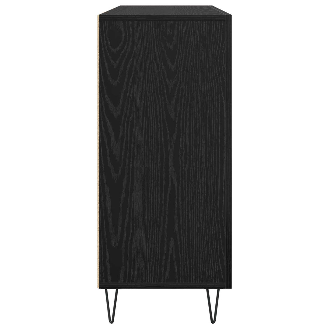 Sideboard Sort eg 90 x 32,5 x 80 cm Konstrueret træ