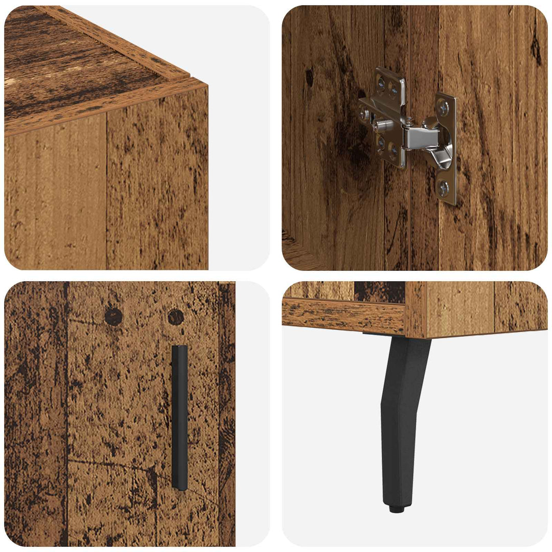 Sideboard Gammelt træ 90 x 34 x 80 cm Konstrueret træ
