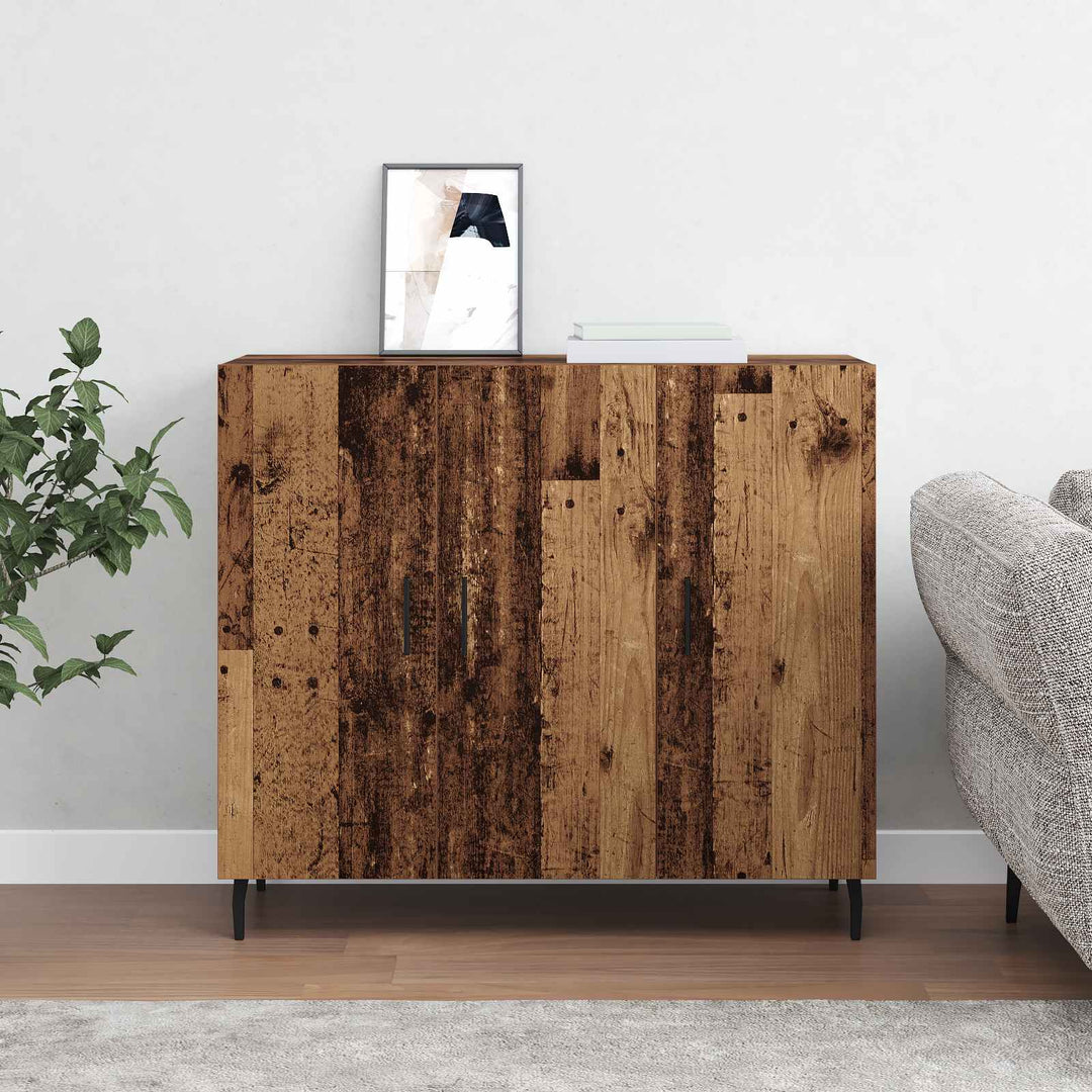 Sideboard Gammelt træ 90 x 34 x 80 cm Konstrueret træ