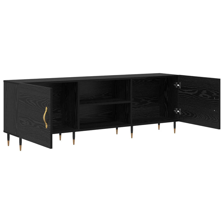 TV-skab Sort eg 150 x 30 x 50 cm Konstrueret træ