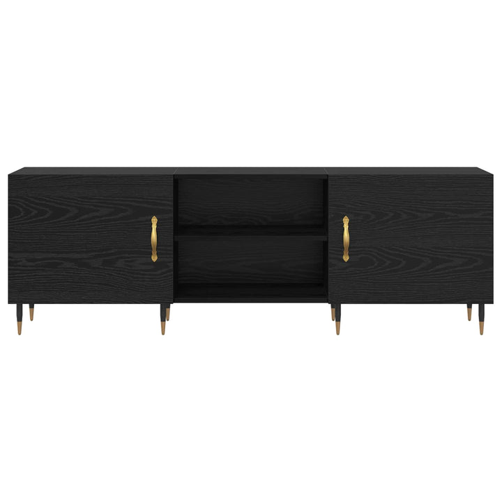 TV-skab Sort eg 150 x 30 x 50 cm Konstrueret træ