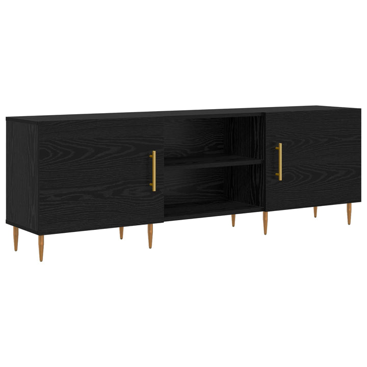 TV-skab Sort eg 150 x 30 x 50 cm Konstrueret træ