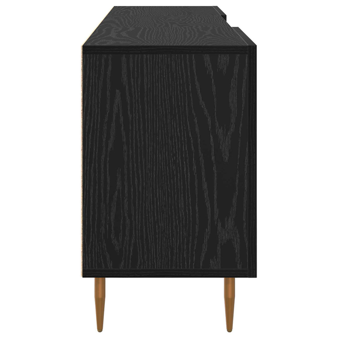 TV-skab Sort eg 150 x 30 x 50 cm Konstrueret træ