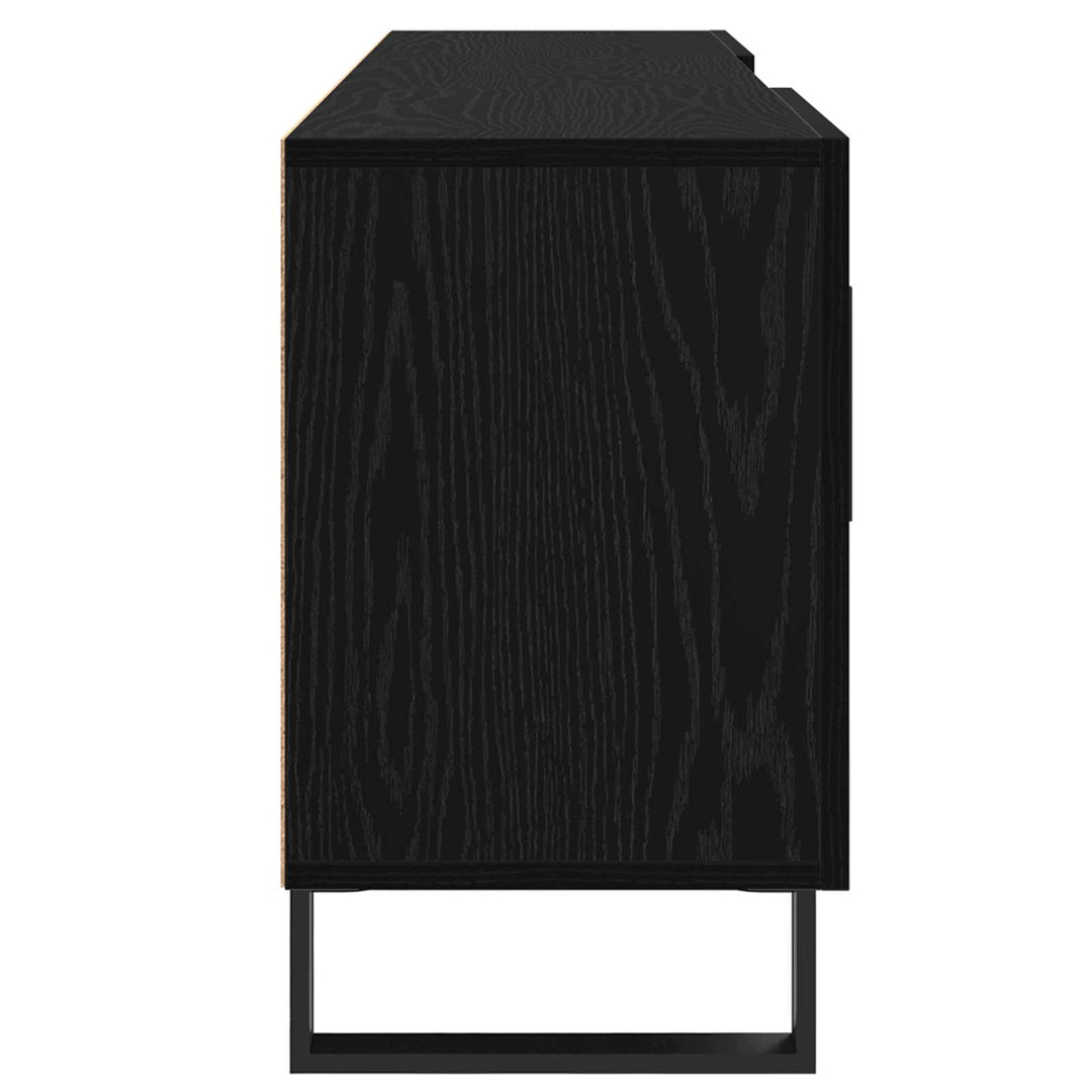 TV-skab Sort eg 150 x 30 x 50 cm Konstrueret træ