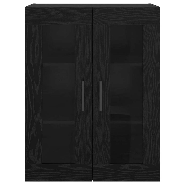 Vægskab Sort eg 69.5 x 34 x 90 cm Konstrueret træ