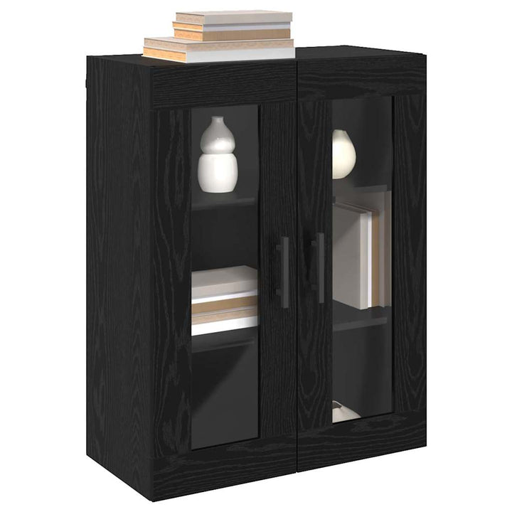 Vægskab Sort eg 69.5 x 34 x 90 cm Konstrueret træ
