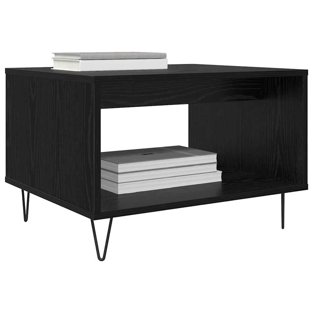 Sofabord Sort eg 60 x 50 x 40 cm Konstrueret træ