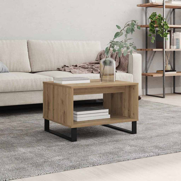 Sofabord artisan eg 60 x 50 x 40 cm Konstrueret træ