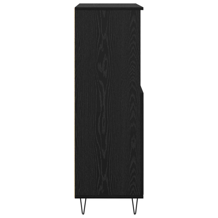 Highboard Sort 60 x 36 x 110 cm Konstrueret træ