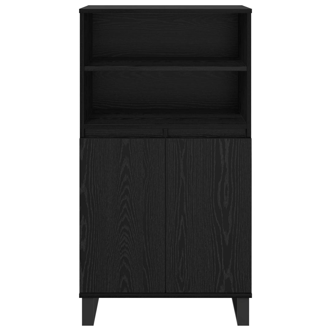 Highboard Sort 60 x 36 x 110 cm Konstrueret træ