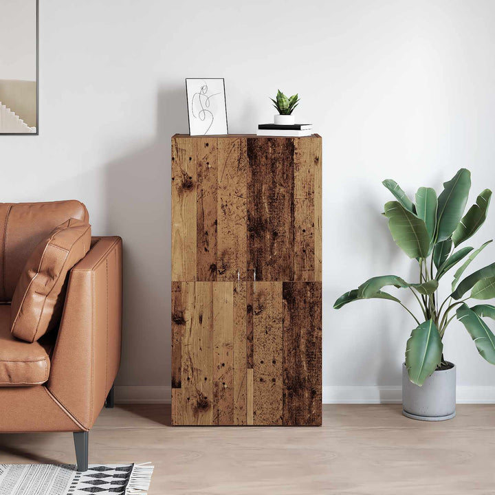 Kontorskab Gammelt træ 60 x 32 x 115 cm Konstrueret træ