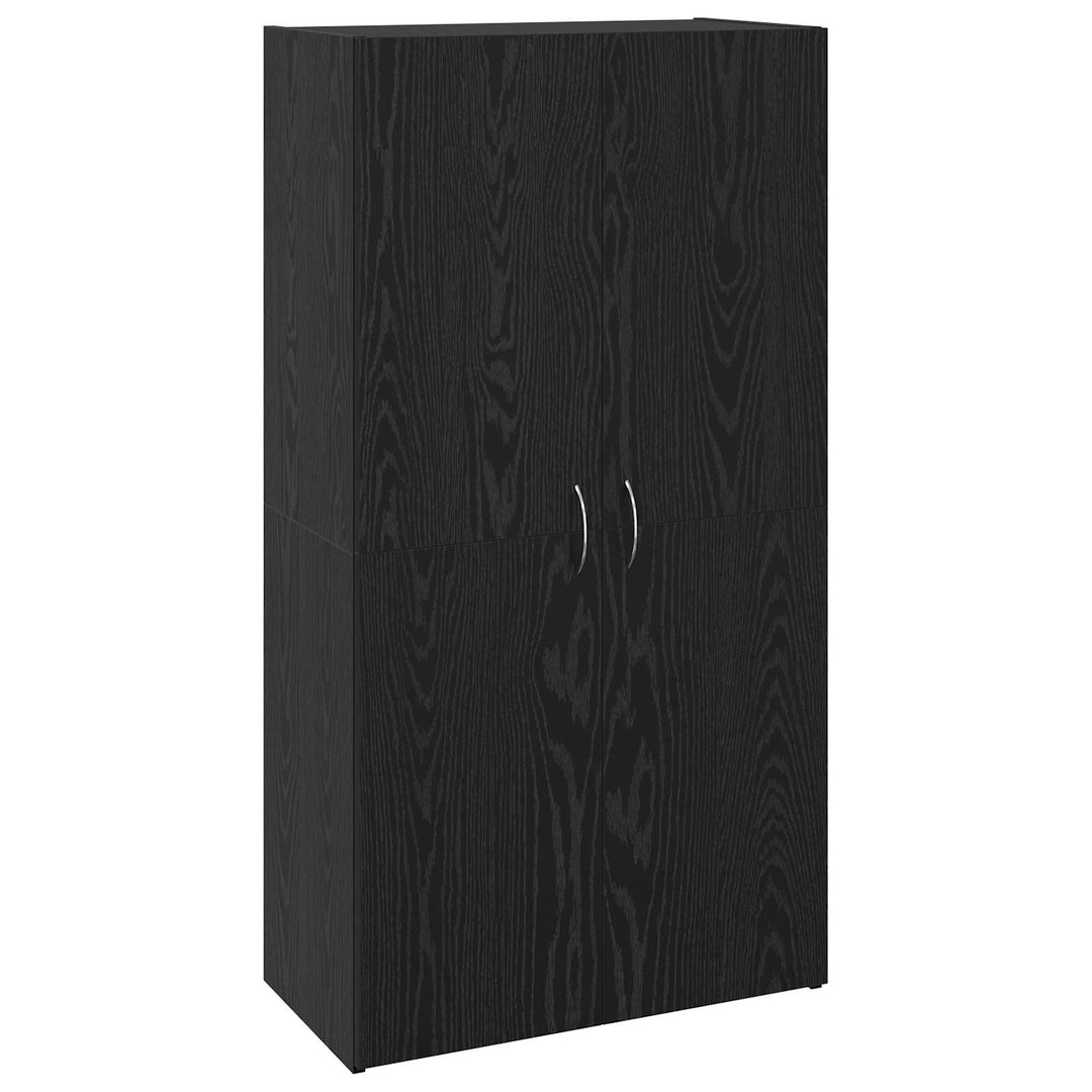 Kontorskab Sort eg 60 x 32 x 115 cm Konstrueret træ
