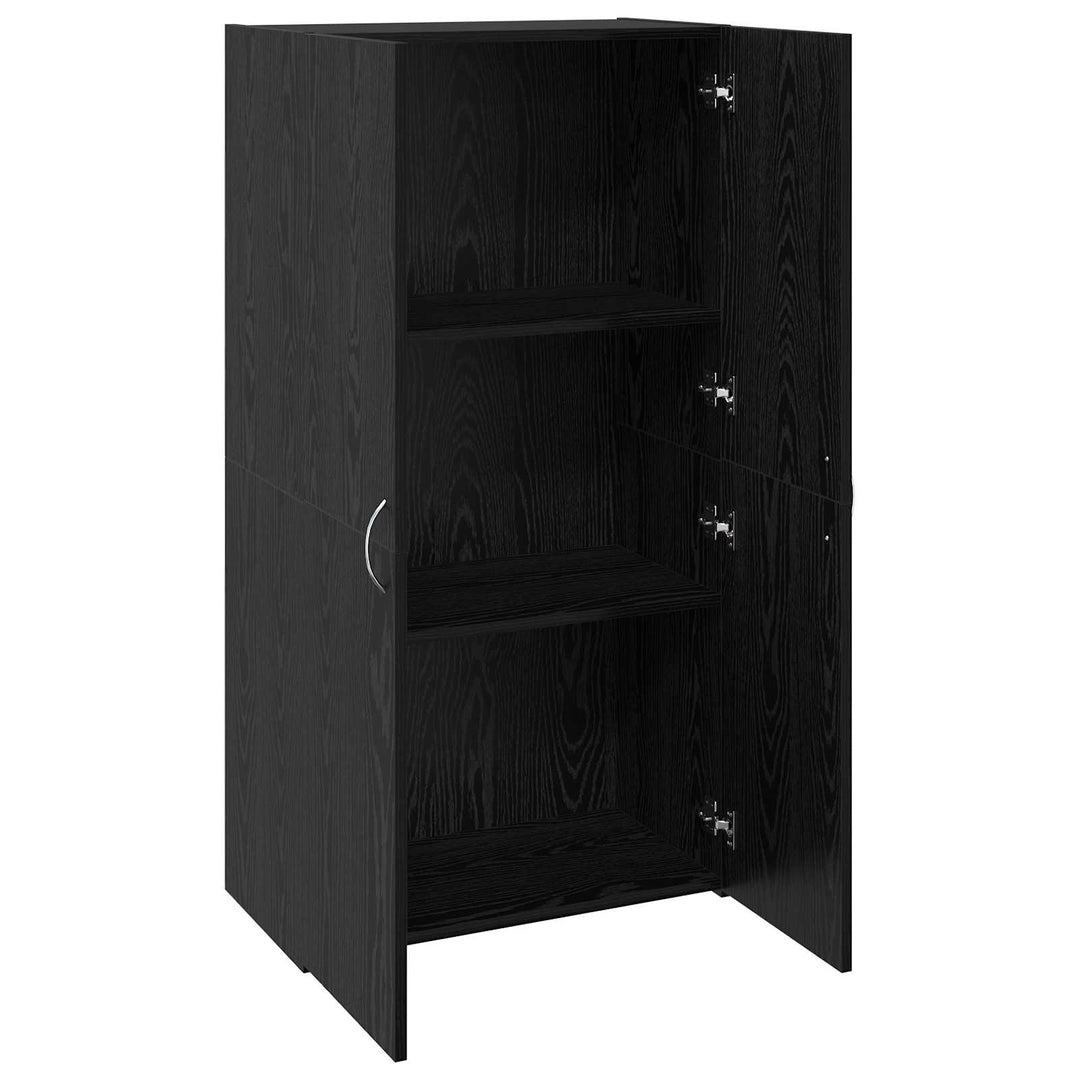 Kontorskab Sort eg 60 x 32 x 115 cm Konstrueret træ