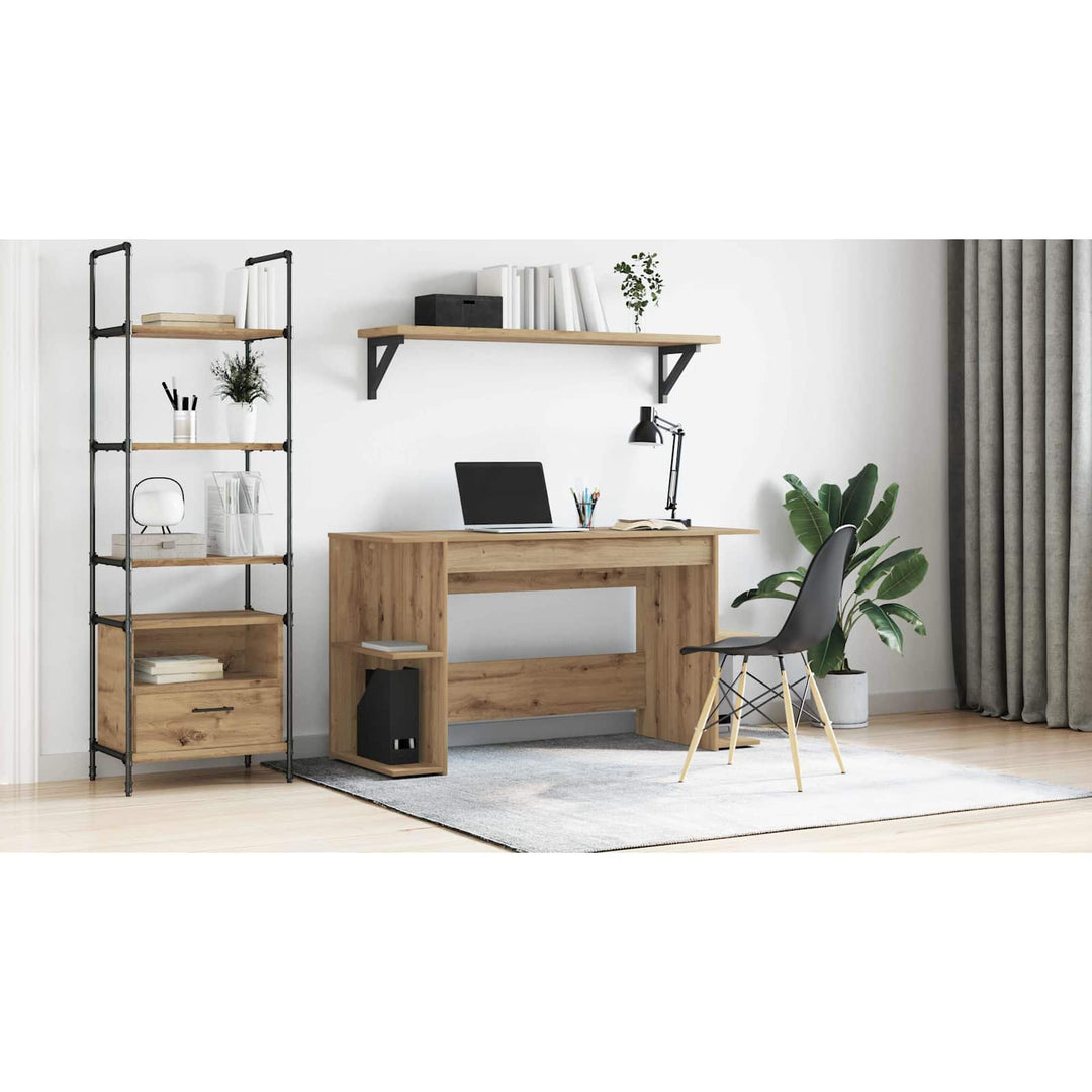 Bord med hylde artisan eg 140 x 50 x 75 cm Konstrueret træ