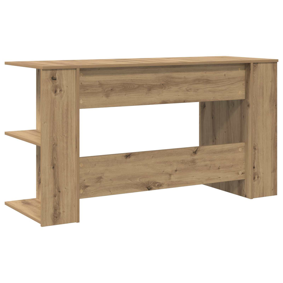 Bord med hylde artisan eg 140 x 50 x 75 cm Konstrueret træ