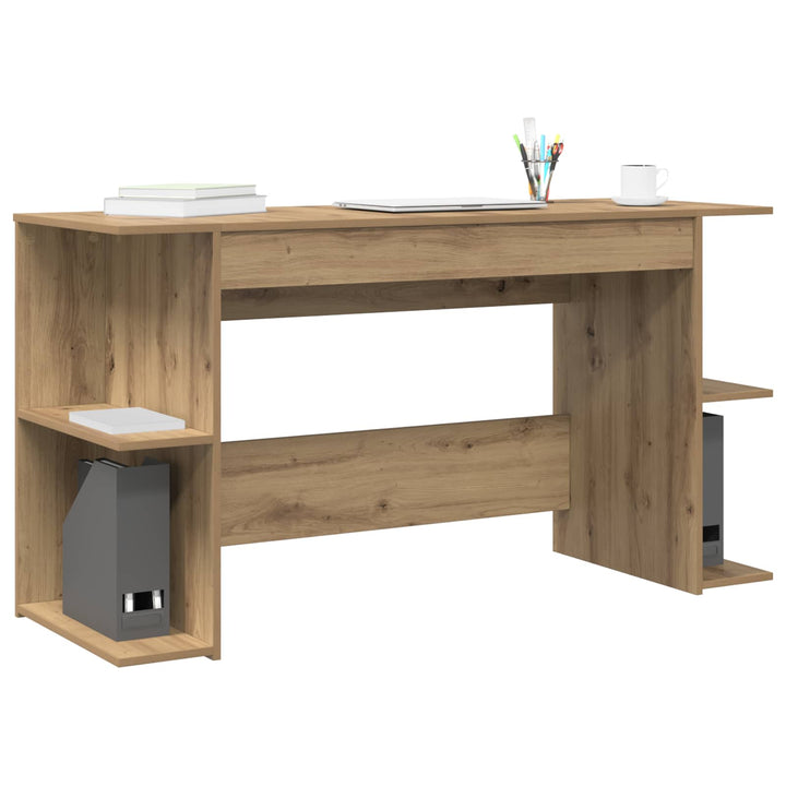 Bord med hylde artisan eg 140 x 50 x 75 cm Konstrueret træ