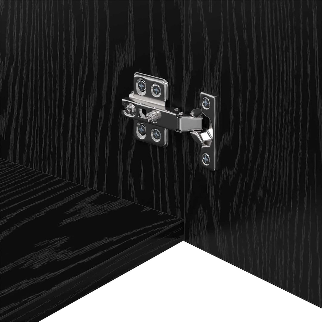 Vægskab Sort eg 50 x 42,5 x 40 cm Konstrueret træ