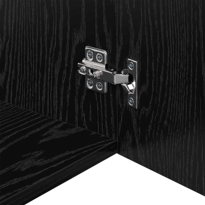 Vægskab Sort eg 50 x 42,5 x 40 cm Konstrueret træ