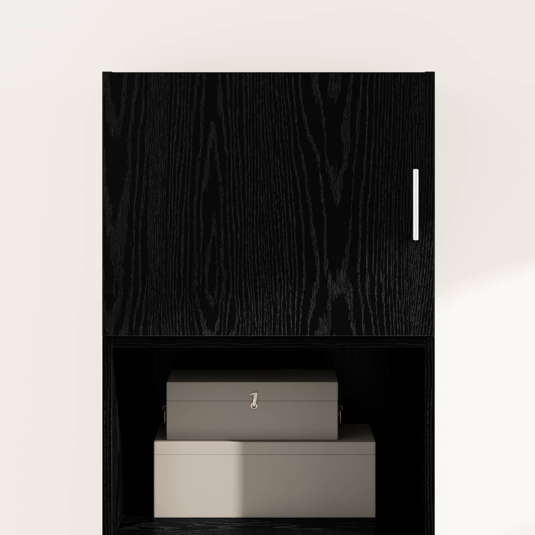 Vægskab Vægmonteret Sort eg 50 x 42,5 x 40 cm Konstrueret træ