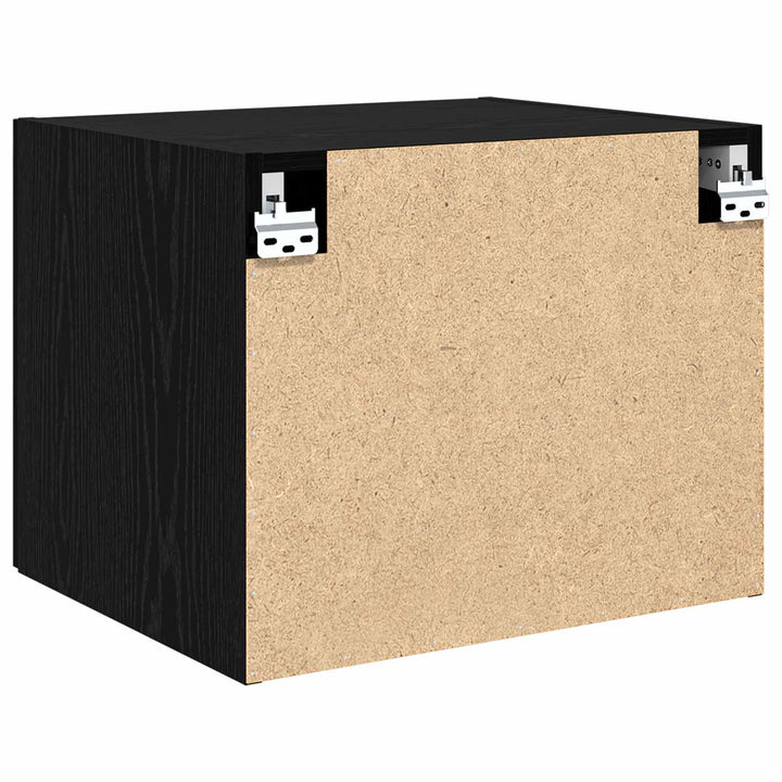 Vægskab Vægmonteret Sort eg 50 x 42,5 x 40 cm Konstrueret træ