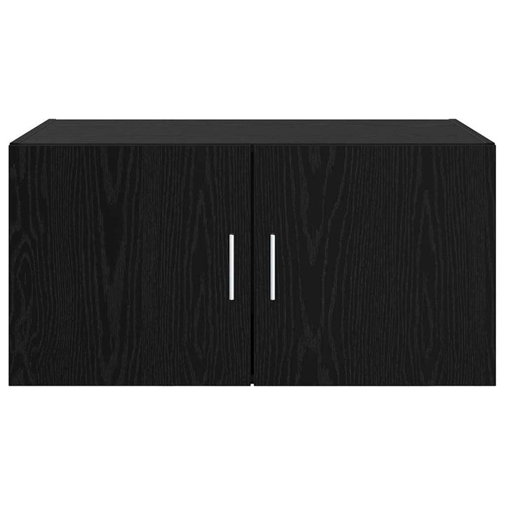 Vægskab Vægmonteret Sort eg 80 x 42.5 x 40 cm Konstrueret træ