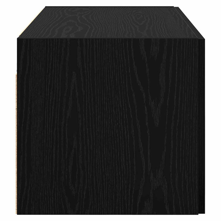 Vægskab Vægmonteret Sort eg 80 x 42.5 x 40 cm Konstrueret træ