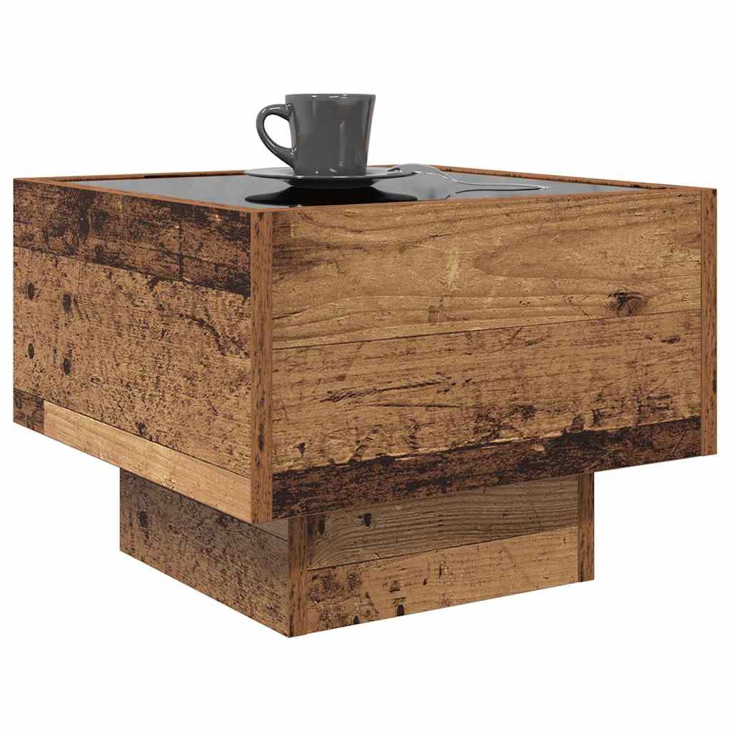 Sofabord Gammelt træ 40 x 40 x 30 cm Konstrueret træ
