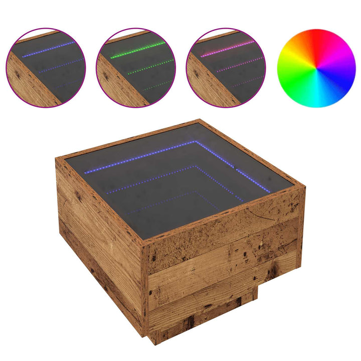 Sofabord Gammelt træ 40 x 40 x 30 cm Konstrueret træ