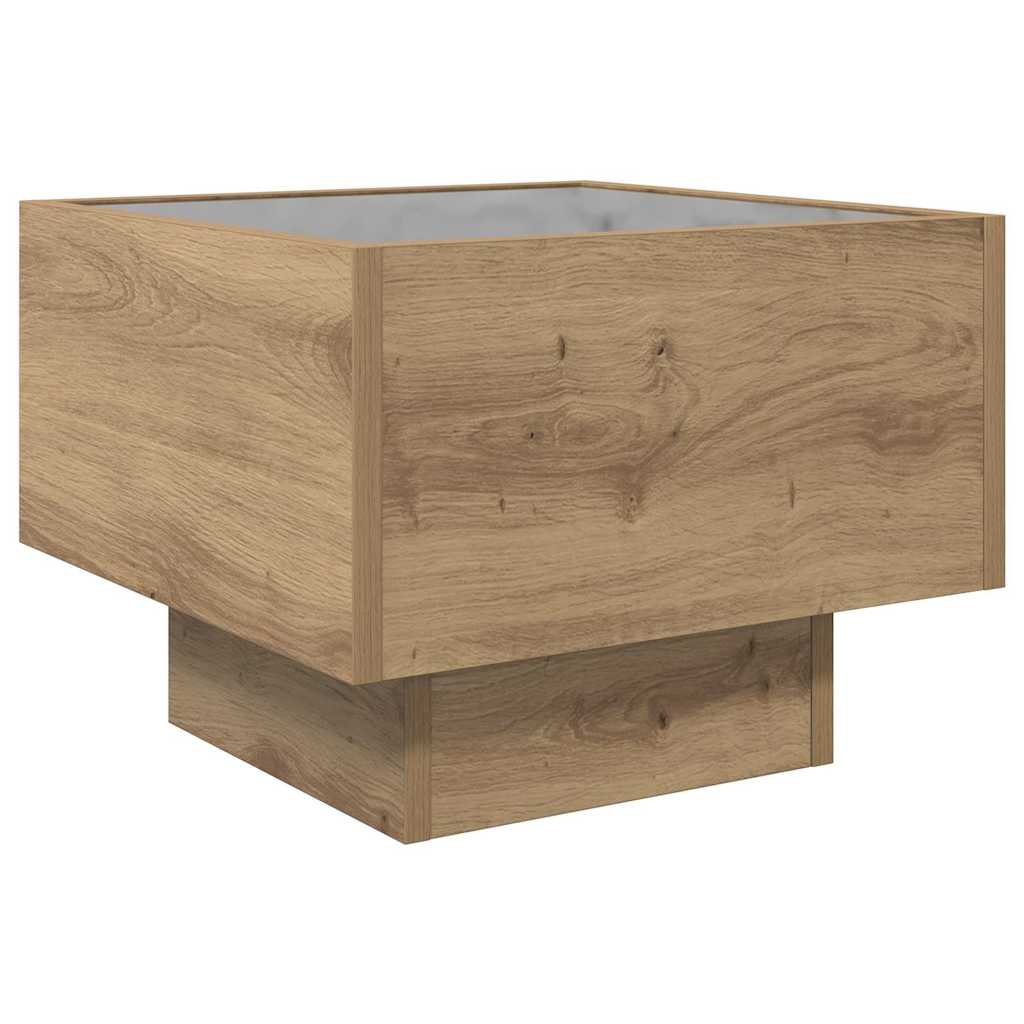 Sofabord artisan eg 40 x 40 x 30 cm Konstrueret træ