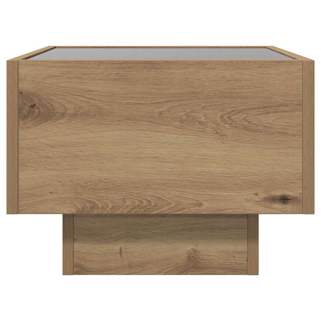 Sofabord artisan eg 40 x 40 x 30 cm Konstrueret træ
