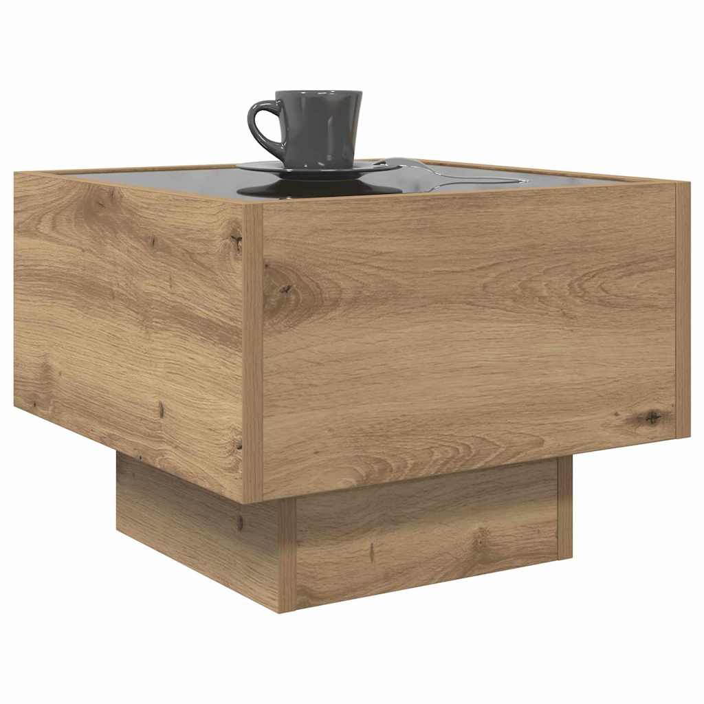 Sofabord artisan eg 40 x 40 x 30 cm Konstrueret træ