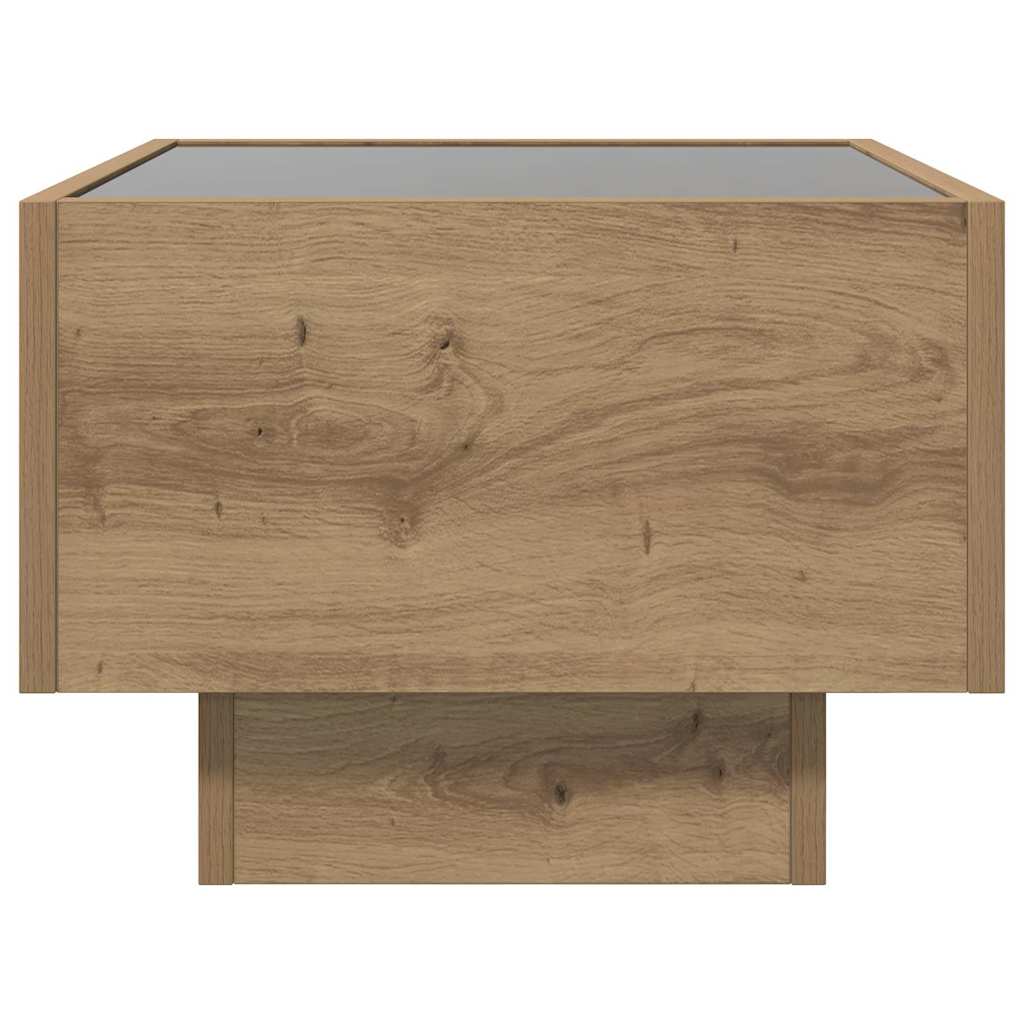 Sofabord artisan eg 40 x 40 x 30 cm Konstrueret træ