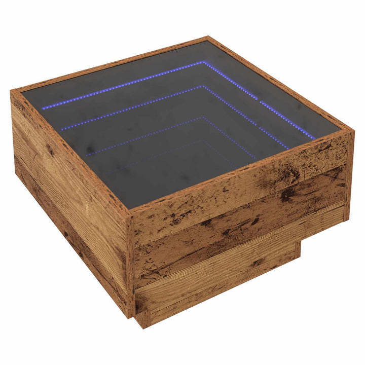 Sofabord Gammelt træ 50 x 50 x 30 cm Konstrueret træ