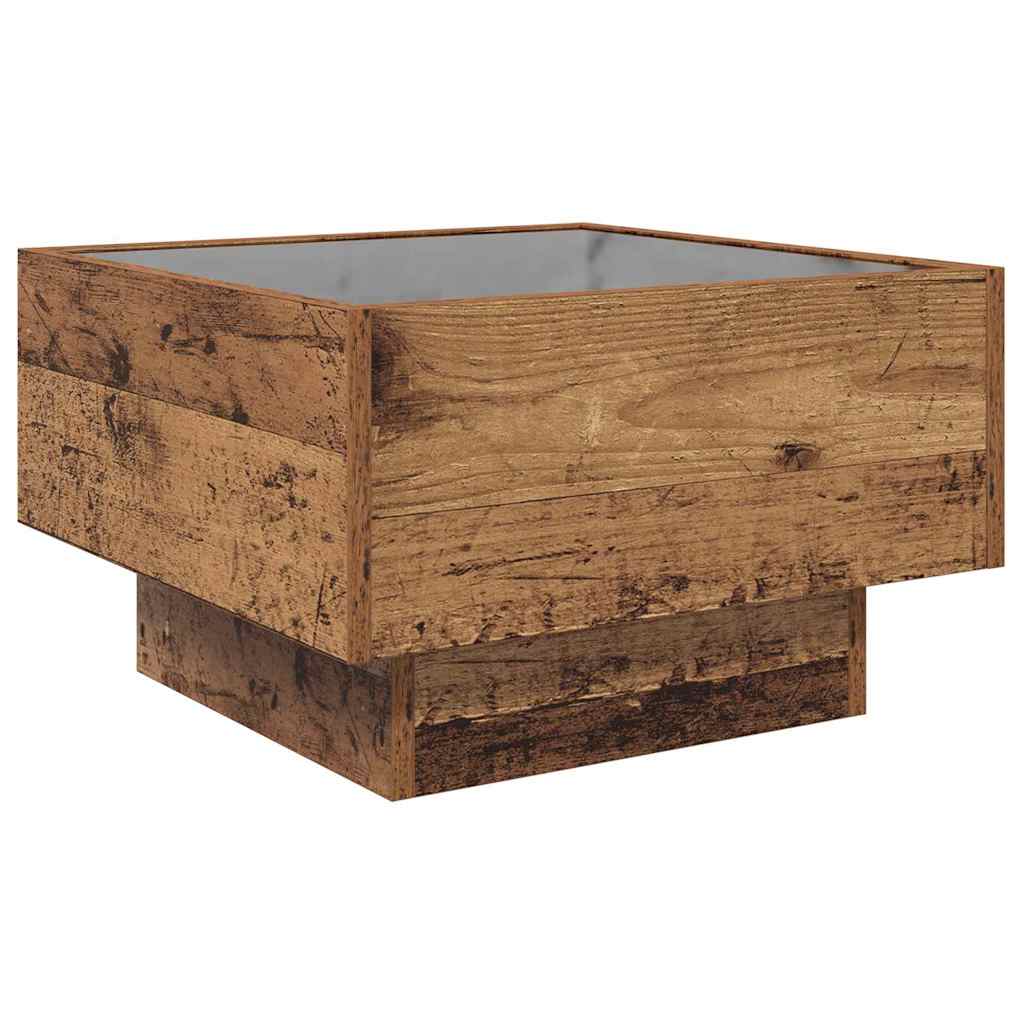Sofabord Gammelt træ 50 x 50 x 30 cm Konstrueret træ