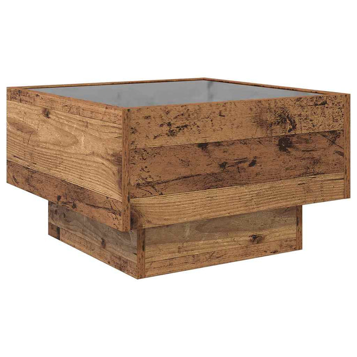 Sofabord Gammelt træ 50 x 50 x 30 cm Konstrueret træ